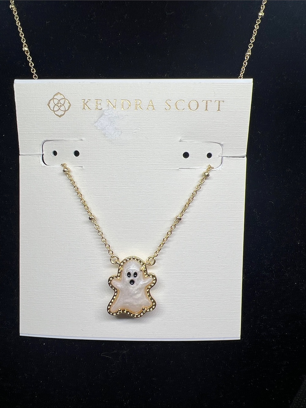Kendra Scott Gold Mother-of-Pearl Ghost Pendant Necklace